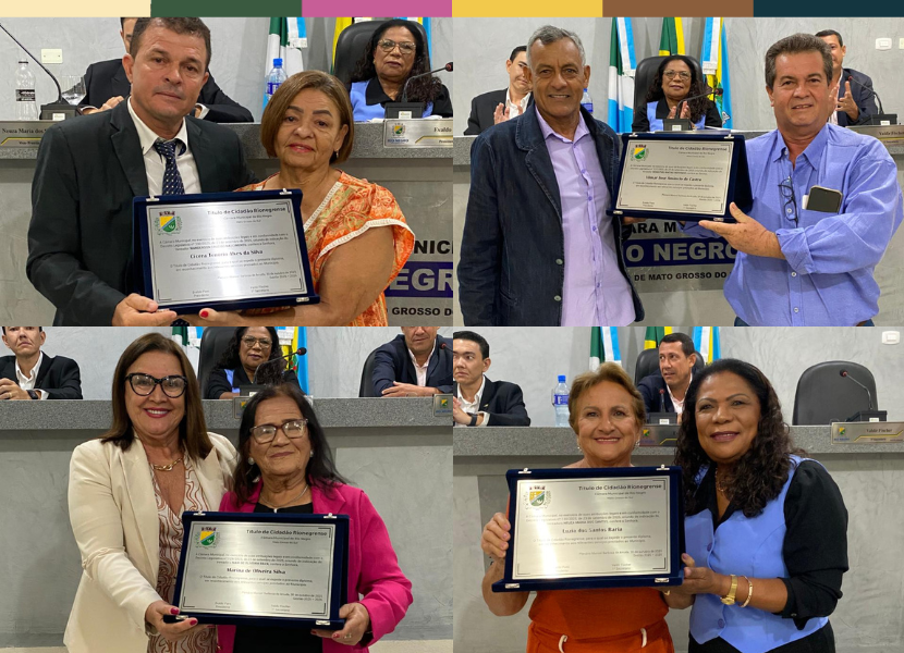Câmara de Rio Negro concede Título de Cidadão Rionegrense a quatro personalidades em Sessão Solene